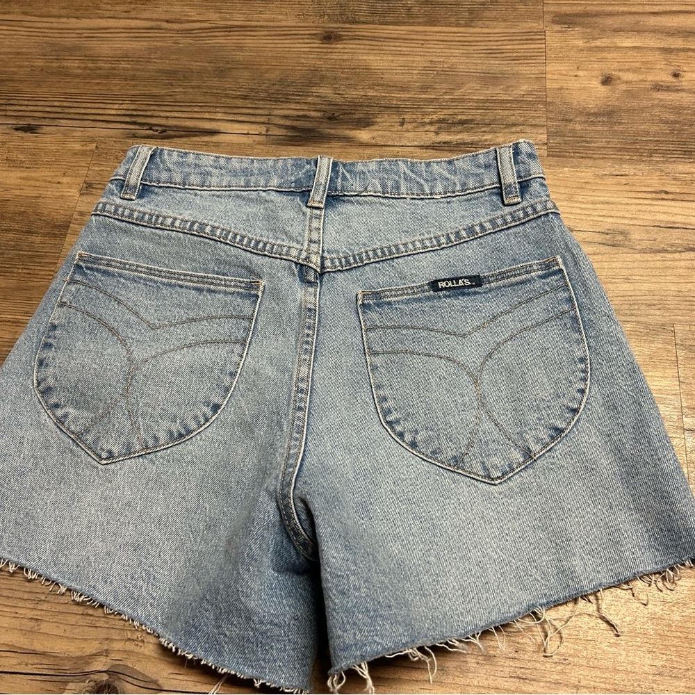 ROLLA'S Light Blue High-Rise Cut-Off Shorts Size 27 EUC